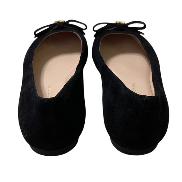 Stuart Weitzman Kids Jodie Ballet Flat Black Size 3.5 - Picture 3 of 5
